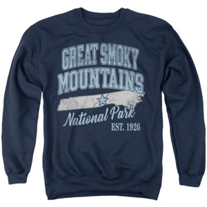 Men's Great Smoky Mountains National Park State Line Crewneck Sweatshirt - 1 of 4