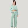 Anna-Kaci Active Women's High Waist Wide Leg Athletic Pants with Side Pockets and Elastic Waistband Design - 4 of 4