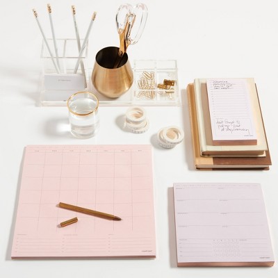 Undated 3ct Notepad Desk Planning Set Blush - russell+hazel