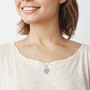 EVERLY JEWELRY | Sterling Silver Heart Lock Charm Pendant with Chain - 19 in - 4 of 4