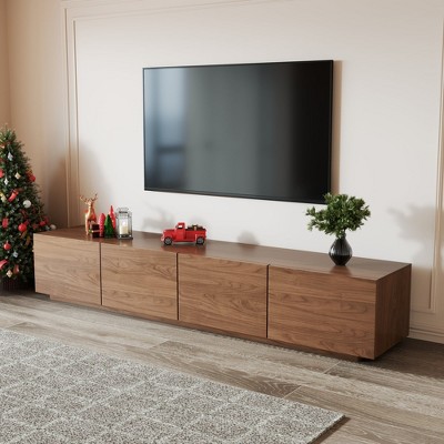 Modern TV Stand With 4 Storage Cabinets