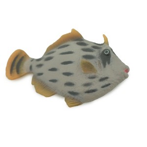 Collectible Wildlife Gifts | Fish, Rough Leatherjacket Fish, High Quality, Hand Painted, Hard Rubber, Realistic, Model, Toy, Gift, 3" CH295 BB179 - 1 of 4