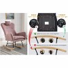 Acekool Boucle Rocking Chair - Plush Glider with High Back & Dual Side Pockets - 4 of 4