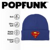 Superman SShield Logo Royal Knit Beanie for Men and Women, Royal - 2 of 4