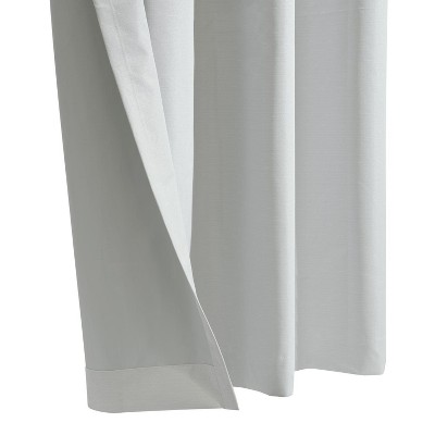 Light Gray Blackout Grommet Polyester Window Panel 52" x 63"