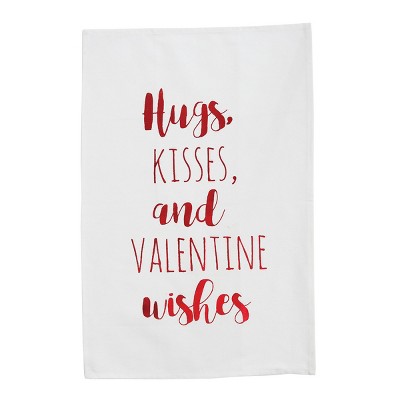 C&F Home Hugs Kisses & Wishes Printed Cotton Kitchen Towel