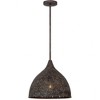 Crystorama Lighting Jasmine 1 - Light Pendant in  Forged Bronze - 2 of 4