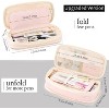 Paaaawaters Big Capacity Pencil Case Large Pencil Pouch Stationery Pen Bag for Teen Girls-Pink - 3 of 4