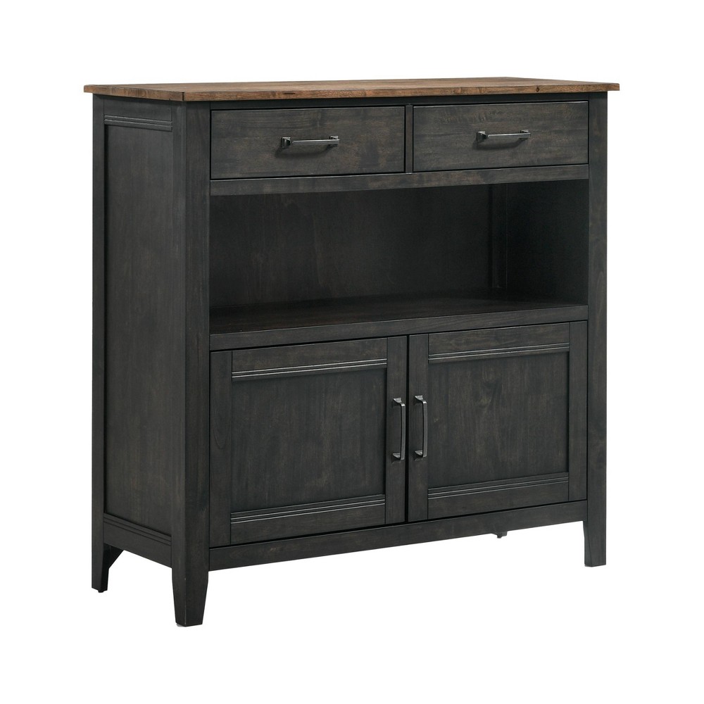 Photos - Storage Сabinet Intercon Harper Server Brushed Brown/Pecan  