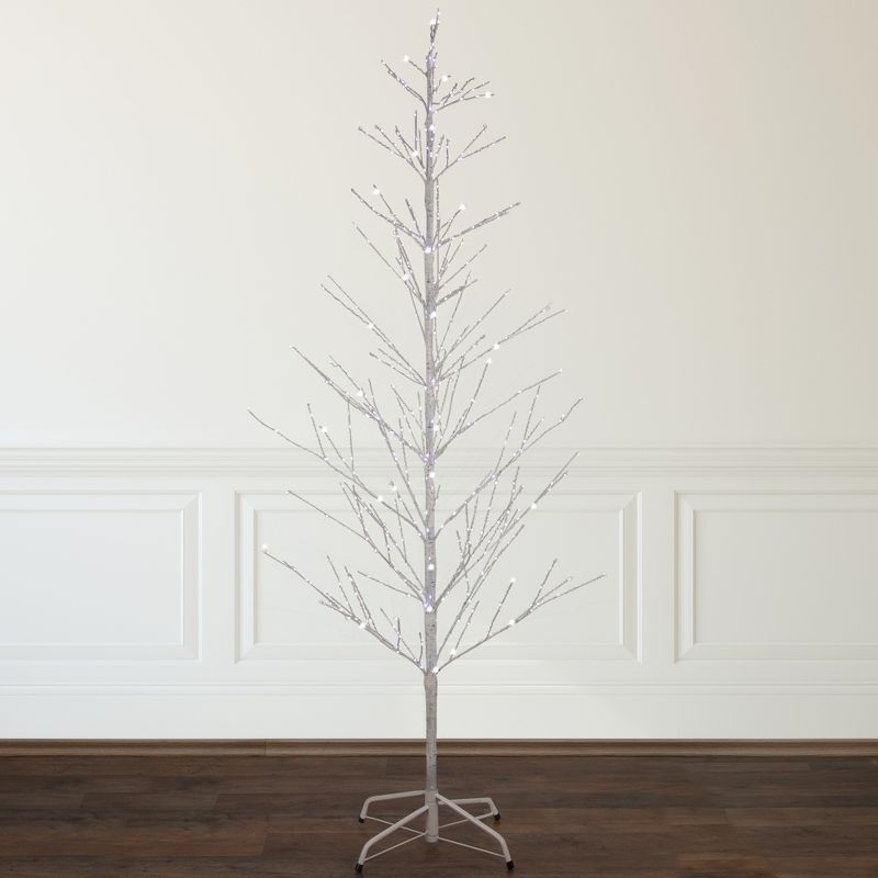 Northlight 6' LED Lighted White Birch Christmas Twig Tree - Pure White Lights, 3 of 11