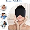 Maison Products Headache Relief Form Fitting Gel Ice Cap for Migraine, Hot Cold Therapy Migraine Ice Head Wrap, Puffy Eyes, Tension, Sinus, Stress Relief - 3 of 4