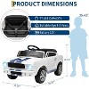 12V Ride on Licensed Shelby GT350, Battery Powered Ride on Toys for Toddlers with Remote Control, Ford Kids Electric Vehicle - 2 of 4