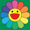 Adult Design By Humans Daisy Flower Rainbow Pride By PINHEAD66 T-Shirt - 2 of 2