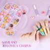 Saviland Unisex 50PCS 3D Candy Kawaii Self-Adhesive Nail Charms Set - Colorful Nail Art Supplies Starter Kit for Salon & Home. - 2 of 4