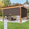 Heynemo Motorized Outdoor Roller Shades, Remote Control, Electric Outdoor Blinds for Porch, Gazebo, Pergola, Balcony, Deck - 2 of 4