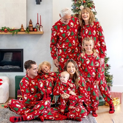 PATPAT Christmas Family Matching Pajama Sets Includes Christmas Socks - Perfect for Family Photos & Holiday Celebrations