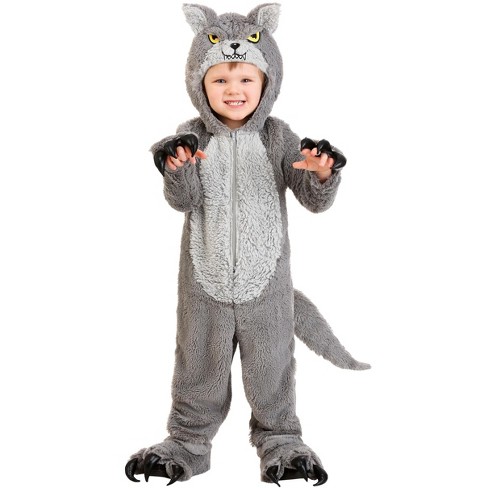 Halloweencostumes.com 18mo Grey Wolf Toddler Costume, Gray/gray : Target