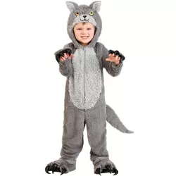 HalloweenCostumes.com 18MO   Grey Wolf Toddler Costume, Gray/Gray