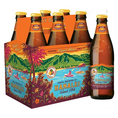 Kona Hanalei Island-Style IPA Beer - 6pk/12 fl oz Bottles
