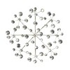 Metal Starburst Wall Decor with Crystal Embellishment Silver - Olivia & May: Iron Frame, Luxury Glam Style, Vertical Orientation - image 2 of 4