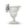 Black Bow Jewelry Sterling Silver Margarita Glass Bead Charm - 3 of 4