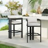 Christopher Knight Home Cal Modern Aluminum Outdoor Bar Stools with Cushion - 2 of 4