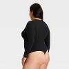 Women's Luxury Collection Luxe Stretch Long Sleeve Bodysuit - Auden™ - 2 of 3