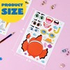 36 PCS Make-a-face Sticker Sheets Make Your Own Animal Mix Match Sticker Sheets with Safaris, Sea and Fantasy Animals Kids Party Favor - image 3 of 4