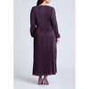 ELOQUII Women's Plus Size Plisse Open Sleeve Dress - 3 of 3