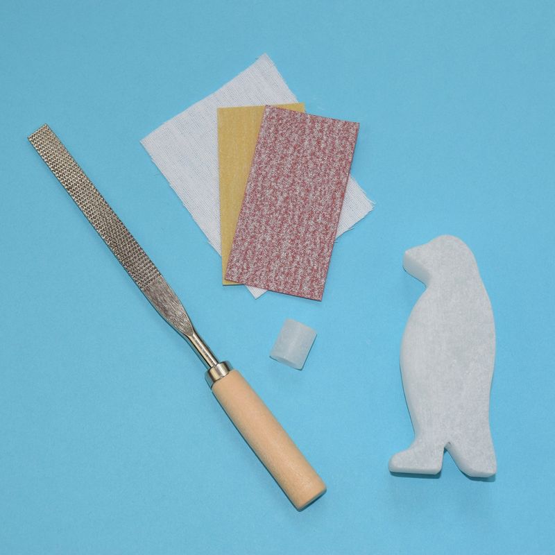 Studiostone Creative Penguin Alabaster Carving Kit, 2 of 5
