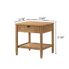 NicBex Nightstand with 1 Drawer,Bedside Table with Solid Wood Frame and Wood Legs,Modern Side Table for Bedroom,Living Room - 3 of 4