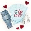 Simply Sage Market Women's All You Need Is Love Coquette Short Sleeve Graphic Tee - 3 of 4