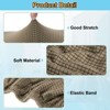 Unique Bargains Washable Stretch Soft Dining Chair Cushion Covers 4 Pcs - 3 of 4