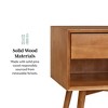 Saracina Home 2pc Greenberg 1 Drawer MidCentury Modern Solid Wood Nightstand Natural Pine - 4 of 4
