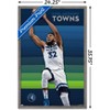 Trends International NBA Minnesota Timberwolves - Karl-Anthony Towns 23 Framed Wall Poster Prints - 3 of 4