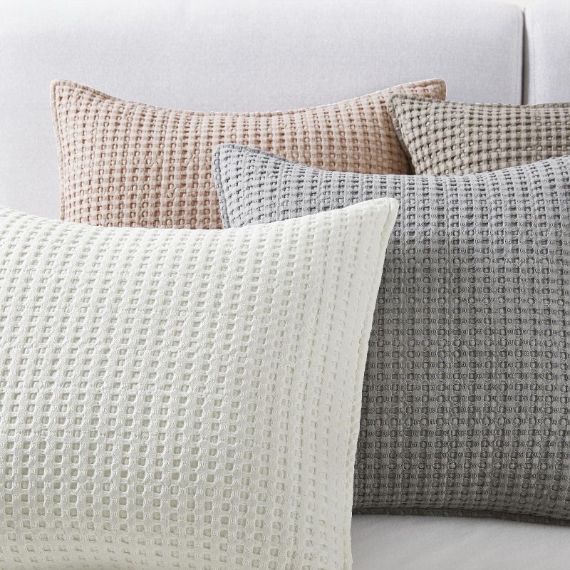Mills Waffle Square Decorative Pillow - Levtex Home, 5 of 6