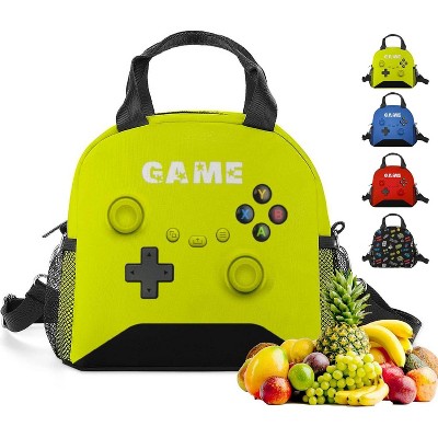Insulated Lunch Box for Boys Girls, Game Lunch Bag for School Work Office Travel Picnic Hiking Beach