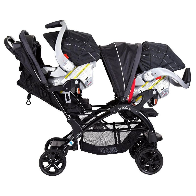 Baby Trend Double Sit N' Stand Toddler and Baby Stroller, Onyx | SS76072A, 2 of 6