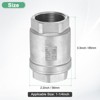Unique Bargains Stainless Steel One Way Non-Return Vertical Check Valve - 3 of 4