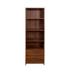 NicBex 4-Tier Bookshelf,70.87" Tall Book Rack with Open Shelves for Bedroom,Living Room,Office,Easy Assembly,Walnut - 4 of 4