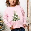 Watercolor Christmas Tree Sparkle - Toddler Graphic Sweatshirt and Youth Graphic Sweatshirt - 2 of 4