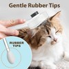 Prime Pets Cat Self Cleaning Slicker Brush, Shedding Brush for Pets Dog Kitten Bunny with Flea Comb and Storage Box - 4 of 4