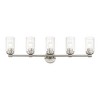 Livex Lighting Whittier 5 - Light Vanity in  Brushed Nickel - 3 of 4