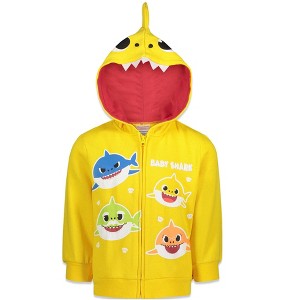 Pinkfong Baby Shark Zip Up Cosplay Hoodie Toddler - 1 of 4