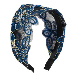 Unique Bargains Women's Elegant Lace Wide Hairband 5.91"x5.12" 1 Pc - 1 of 3