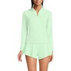 Lands' End Women's Long Sleeve Rash Guard Cover-up UPF 50 - 4 of 4