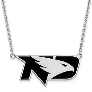 Black Bow Jewelry Sterling Silver North Dakota Fighting Hawks NCAA Necklace 18 Inch - 1 of 4