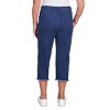 Alfred Dunner Womens Denim Fringe Capri Pant - 2 of 4