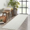 Washable Modern Plaid Printed Rug Non Slip Low Pile Rug Soft Contemporary Throw Floor Cover Foldable Indoor Carpet for Living Room Bedroom - 3 of 4