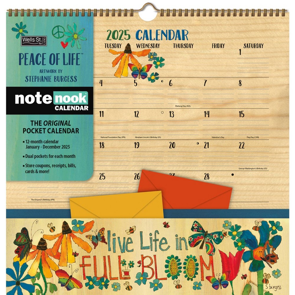 Photos - Planner LANG  Peace Of Life Note Nook Wall Calendar 2025